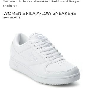 Size 9 White FILA Sneakers